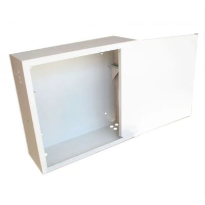 Антивандальна шафа VAGOS 19" 2U - 1.5 (550х500x150) двері пенал, замок - сувальдний, 6відп. 22мм