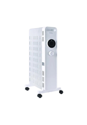 Радіатор масляний LUXELL LUX-1230S, 11 ребер, 3 рівні потужності, 2300 Вт, White, Box