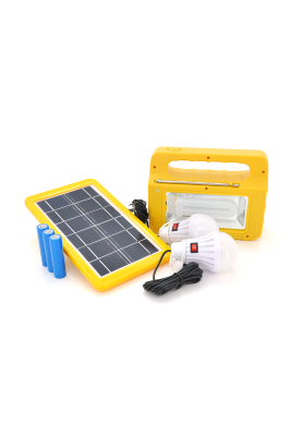 Переносний ліхтар RT908BT+Solar, 1+1 режим, Радіо+ Bluetooth колонка, вбудований акум, 3 лампочки 3W, USB вихід, Black/Orange