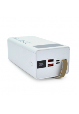 Power bank YM-354 40000mAh, flashlight,Input:5V/2.1A(micro USB,Type-C),Output: 5V /2.1A(2хUSB), Fast Charger PD22.5W(QC3.0)/Type-C,plastic,Black, BOX