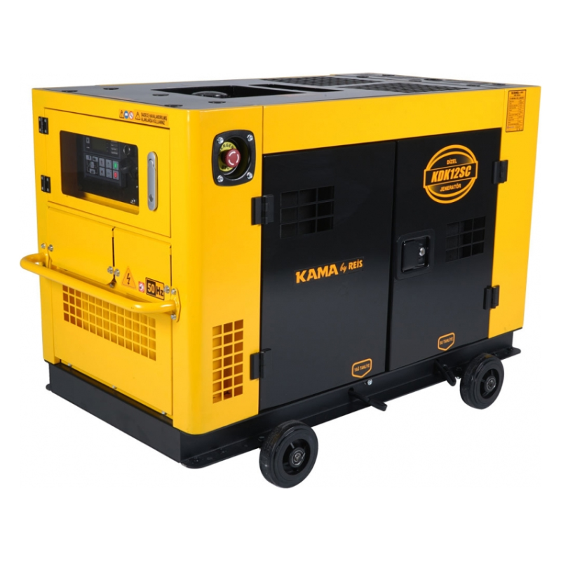 Генератор дизельний KDK12SC3, трехфазный 230/400V, 50Hz, 12KVA, об'єм 26л