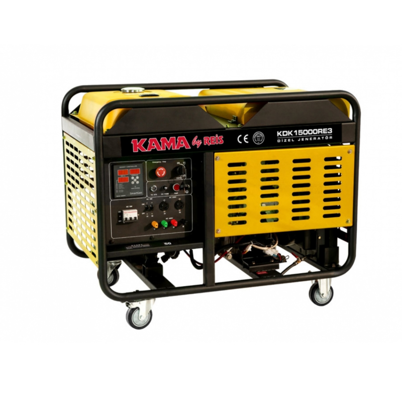 Генератор дизельний KDK15000RE3, трехфазный 230/400V, 50Hz, 15KVA, об'єм 34л