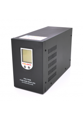 ДБЖ з правильною синусоїдою PSW-Coldex-1000VA (700W), 12V під зовнішню батарею, струм заряду 10A+ wireless alarm