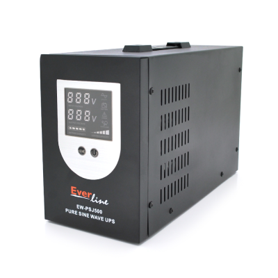 ДБЖ з правильною синусоїдою PSW-Eline-850VA (500W), 12V під зовнішню батарею, струм заряду 10A