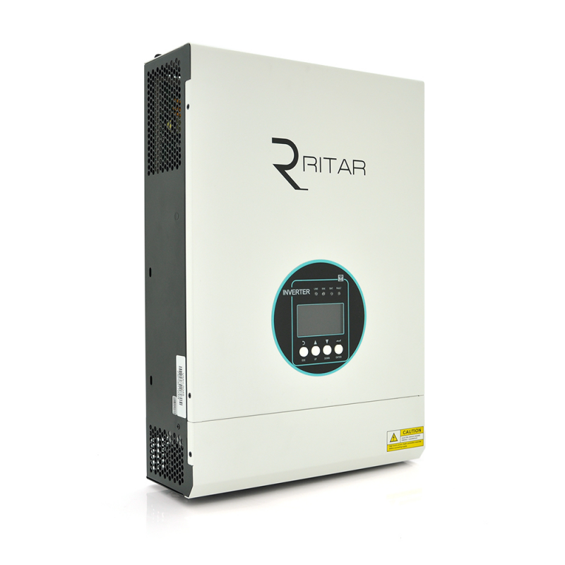 Гібридний інвертор RITAR RTSVMH-MPPT-5048, 5000W, 48V, 160-275V, MPPT (80А, 120-430 Vdc) Parallel
