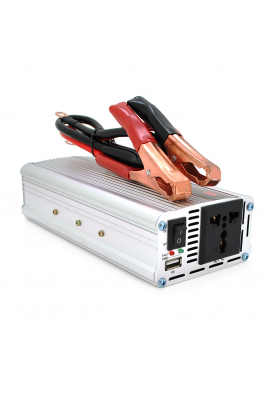 Інвертор напруги Himastar2000W (DC:800W), 12/220 з апроксимованою синусоїдою, 1 універсальна розетка, 1*USB (DC:5V/2.4A), клеми+затискачі, Q20