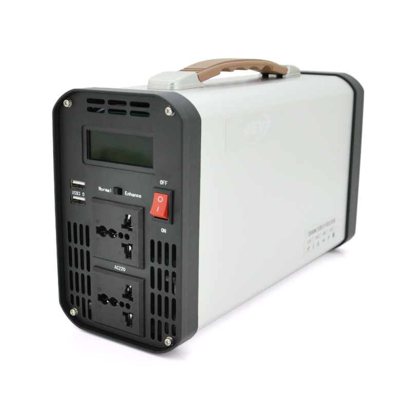 Інвертор напруги AEV6500W, 3000W, 12/220V з апроксимованою синусоїдою, 2 універсальні розетки, 2*USB (DC:5V/2.4A), клемні дроти, BOX