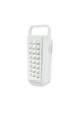 Ліхтар переносний ALMANA DL-2424LED, 2 режими (16+8Led), вбудований аккум, корпус пластмас, кабель 220В, White/Red, Box