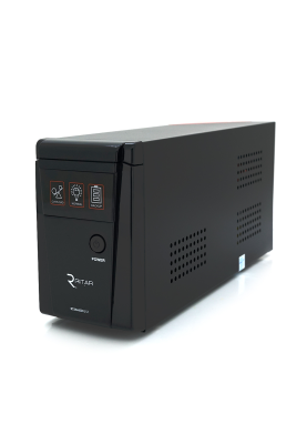 ДБЖ з правильною синусоїдою RITAR RTSW-600NL12 LED (360Вт), 12В, під зовнішній АКБ, Q4 (320*132*210) 4,2 кг (236*85*130)
