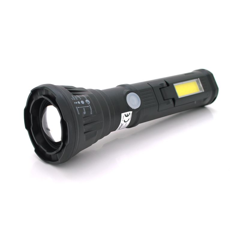 Ліхтар переносний PT-8182, 3+1 режими, 1+COB, вбудований акумулятор, USB кабель, Box