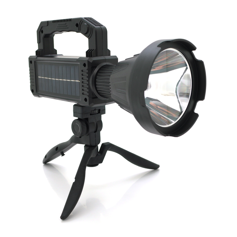 Ліхтар переносний W5109+Solar, 3+3 режими, вбудований аккум, корпус пластмас, тринога, USB кабель, Box