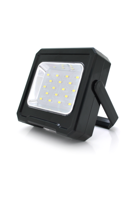 Переносний ліхтар-прожектор RC-C095+Solar (20W), 18 LED(SMD), 3 режими роботи, заряд від USB+Solar, вбудована батарея, Box