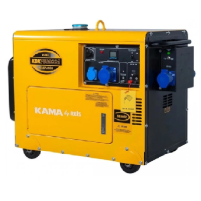 Генератор дизельний KDK7500SCA, 6.9KVA, однофазний 230V