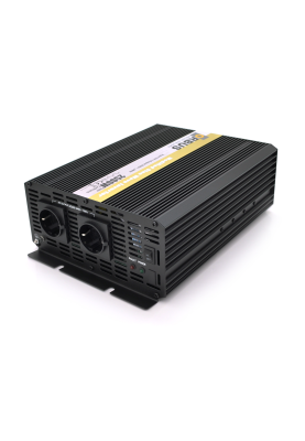 Інвертор напруги ORBUS ORMS2500 (2500Вт), 12/220V, approximated, 2 Shuko, 2 клемні дроти, 9 запобіжників, Box.Q20