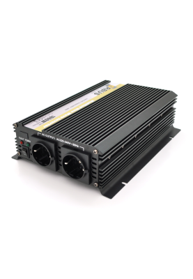Інвертор напруги ORBUS ORMS24-1800 (1800Вт), 24/220V, approximated, 2 Shuko, клемні дроти, 5 запобіжників, Box.Q20