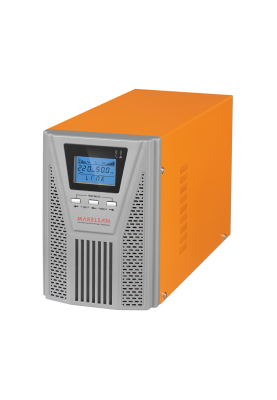 ДБЖ з правильною синусоїдою ONLINE MAKELSAN PowerPack Se-1kVA-LCD, 1000VA (900Вт), 24В, Вбудована батарея 12V 7Ah х 2 шт, (336*144*214), 10.5кг, Q1