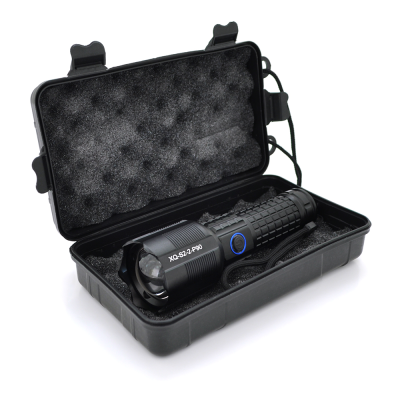 Ліхтар ручний Bailong XQ-S2-2-P90, 1LED Cree XHP50.2, 19W, 3 режими, ZOOM,26650/6800mah, Black, IP40, кабель USB-micro, 165х52х35мм, BOX