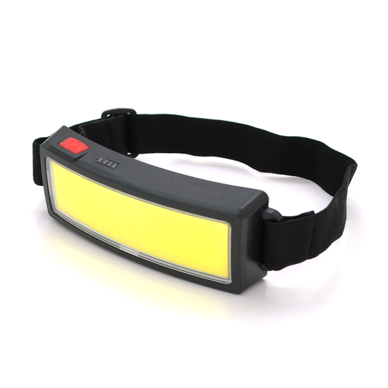 Налобний ліхтарик Bailong BL-F007-COB, 1 Led Cob, Red cob, 3 режими, корпус-пластик, водостійкий, ip55, живлення АКБ вбудований 18650/8800mah, USB Type-С - кабель, 5000K, BOX