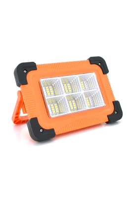 Переносний ліхтар-прожектор Leovin LE-068+Solar (30W), 36 LED(SMD), 4 режими, вбудований акумулятор, заряд від 5V, USB вихід,Box