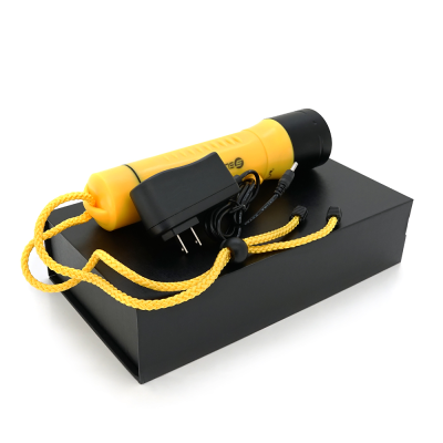 Ліхтар для дайвінгу A8 Yellow, 3 режими, ударостійкий пластик, водостійкий IP68, ударостійкий, 6000-7000K, вбудований акумулятор 3*18650, СЗУ, BOX