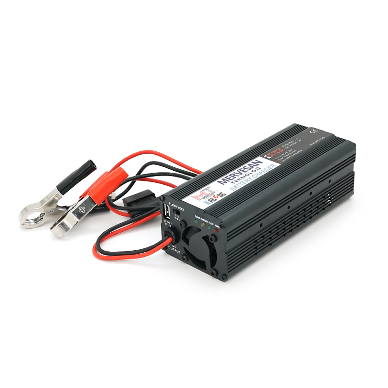 Зарядний пристрій Mervesan MT-150C-12C для акумулятора 12V-10A, затискачі, Q16