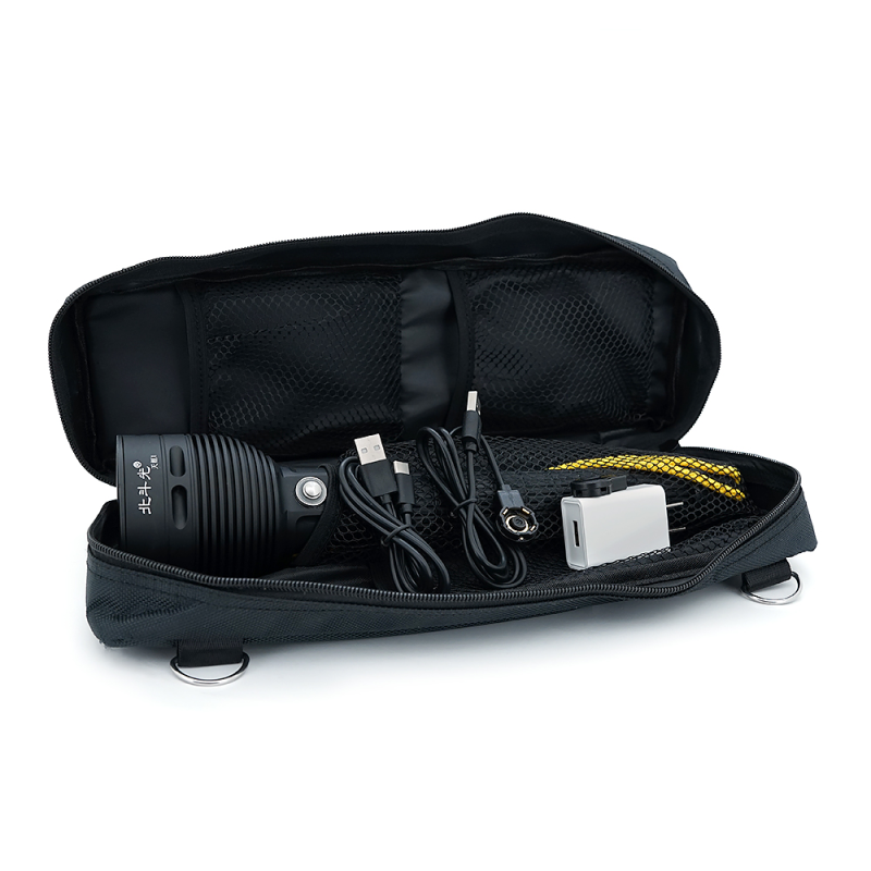 Ліхтар ручний WainLight HG66, 1LED Cree XHP50.2, 19W, 3x26650 /8800mah, Black, IP68, кабель USB/Type-С, СЗУ(Азія) 320х72х36мм, Чохол, BOX