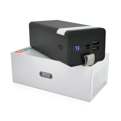 PowerBank XO-PR130 40000mAh, Input:5V/3A,9V/2.23A,12V/1.67A(MicroUSB,Type-C),Output: 5V/4.5A,5V/3A,9V/2A,12V/1.5A(2USB,Type-C), Q44,Black