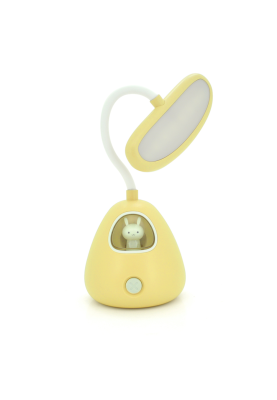Гнучка настільна лампа-нічник RABBIT LD-3053, 3 режими, 4,2V 300mAh. microUSB, 3 години роботи, 25см, 200гр, Yellow, Box