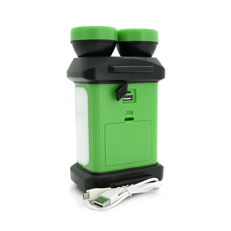 Ліхтар пошуковий SW-8802, 1LED+COB T6, 5W, 2+1+1 режим, 3600mAh, Black/Blue, IP40, USB кабель+4*LR06(немає в комплекті), 190х110х130мм, BOX