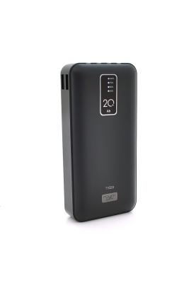 Powerbank TX-23 20000mAh, кабеля USB: Micro, Lighting, Type-C, Mix color, Box