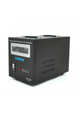 Стабілізатор напруги релейний Conter SVRH-10000VA/7000W однофазний, напольного монтажу, LED дисплей, DC150-270V, AC230±8%, 2*Shuko, Q4