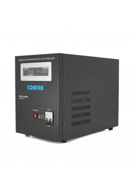 Стабілізатор напруги релейний Conter SVRH-15000VA/10500W однофазний, напольного монтажу, LED дисплей, DC150-270V, AC230±8%, 2*Shuko, Q4