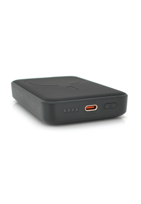 Powerbank Baseus Magnetic Mini 10000mAh,Input:5V/3A,9V/2A(TypeC)Output:5V/2,4A,9V/2,22A,12V/1,5A(TypeC),Wireless,Fast Charge,Q40,plastic,Black