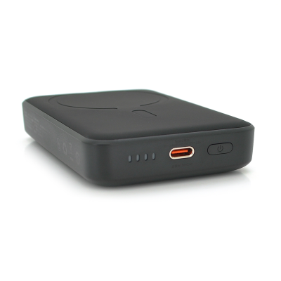 Powerbank Baseus Magnetic Mini 10000mAh,Input:5V/3A,9V/2A(TypeC)Output:5V/2,4A,9V/2,22A,12V/1,5A(TypeC),Wireless,Fast Charge,Q40,plastic,Black