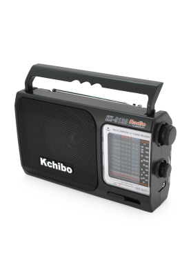 Радіо Kchibo KK-8120, FM/AM/SW радіо, Входи: TFcard, USB, Black, Box