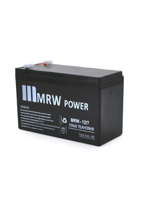 Акумуляторна батарея Mervesan MRW-12/7L 12 V 7Ah ( 150 x 65 x 95 (100) ) BLACK (1.65kg) Q8/672