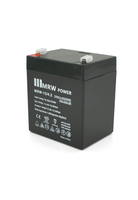 Акумуляторна батарея Mervesan MRV-12/4.2 12 V 4.2Ah ( 90 x 70 x 101(104) ) Black Q10