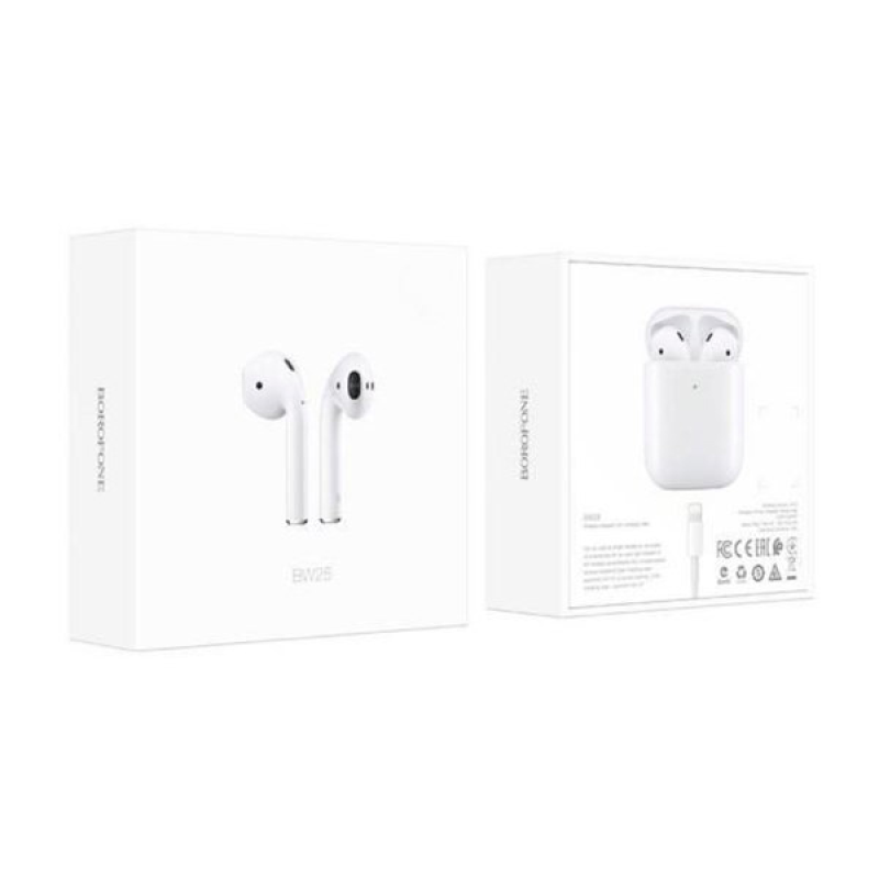 Навушники Bluetooth Borofone BW25, White, Кейс