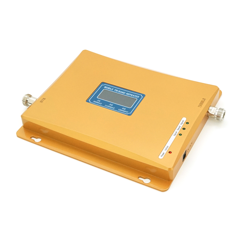 Підсилювач GSM306-3G-4G 900/1800/2100МГц. Підсилювач тридіапазонний (1000-2000м.кв). Gold