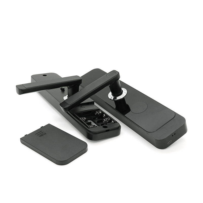 Розумний замок YOSO YO-Z72 на батарейках 4хАА, Відбиток пальця/код/карта/ключ/додаток (врізна частина 7255) Матеріал алюміній, АРР-TTlock / TThote