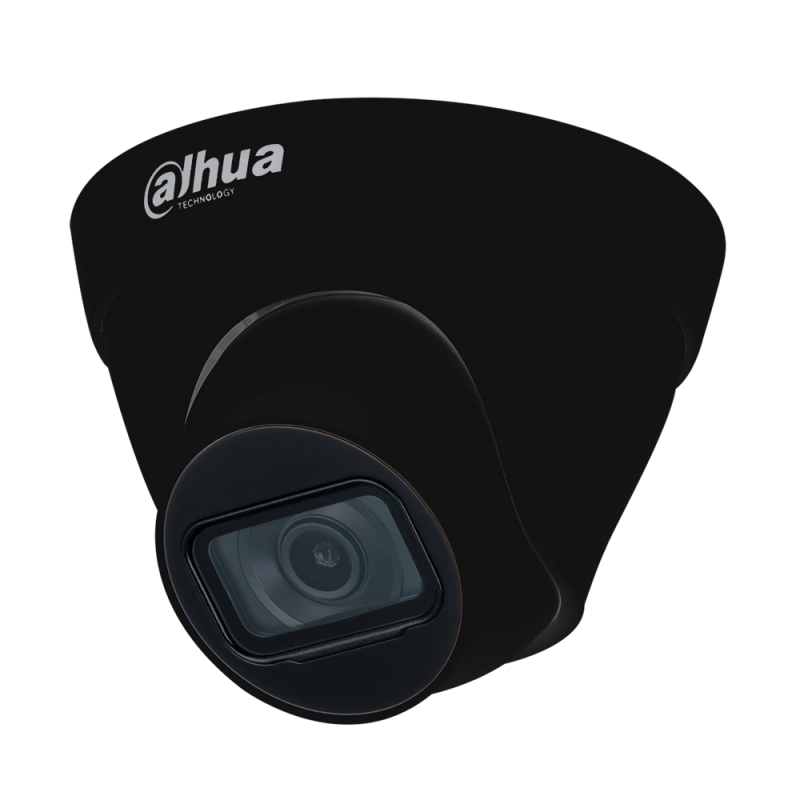 4Mп IP відеокамера купольна чорного кольору DH-IPC-HDW1431T1-S4-BE (2.8 ММ)