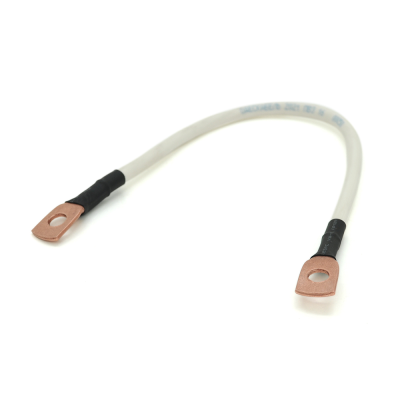 Кабель для з'єднання АКБ (перемичка) довжина 60см, провід мідний ПВ-3/КГНВ Одесакабель, 25мм2 з клемами М8 (мідь)