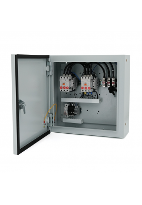 Блок АВР AKSA для генераторів з внутрішнім контролером, під конфігурацію мережі 3/3, 3/1,1/1, контактори 65A/65A, max30кВт