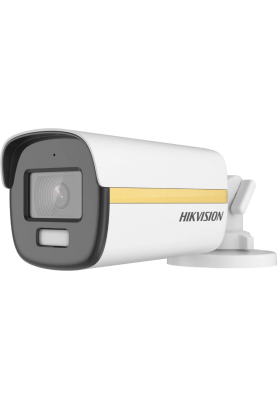 2Мп TVI/AHD/CVI/CVBS відеокамера ColorVu з видимим підсвічуванням та мікрофоном DS-2CE12DF3T-FS (3.6мм)