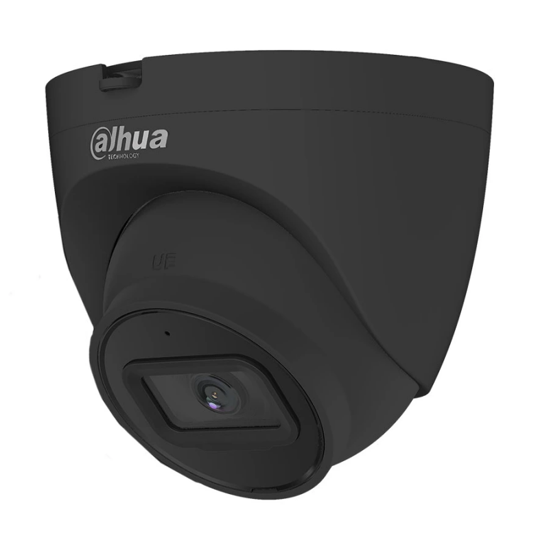 2МП IP купольна відеокамера з вбудованим мікрофоном чорного кольору DH-IPC-HDW2230TP-AS-S2-BE (2.8 ММ)
