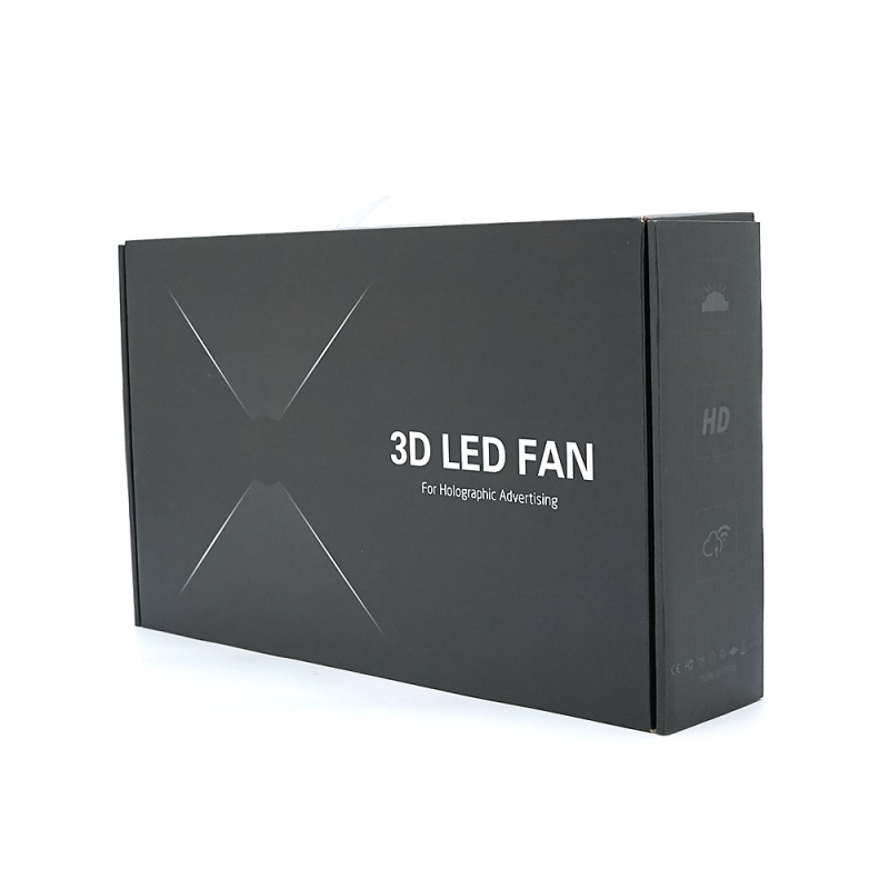 Світлодіодний голографічний проектор-голограма Merlion Z3H, 12V/60W, 1600*960dpi, угол обзора170°, LED: 4*240, 64*64cm
