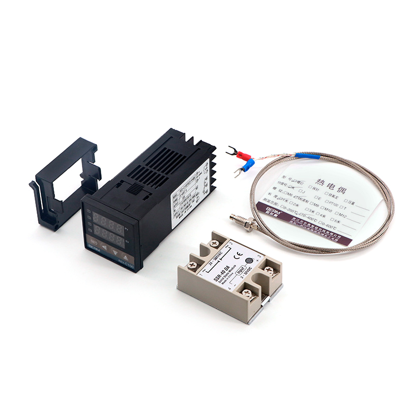 Контролер температури + твердотільне реле REX-C100FK07-V*AN+SSR-40DA+M6