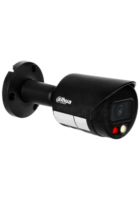 4Mп IP відеокамера чорного кольору з подвійним підсвічуванням та мікрофоном DH-IPC-HFW2449S-S-IL-BE (2.8мм)