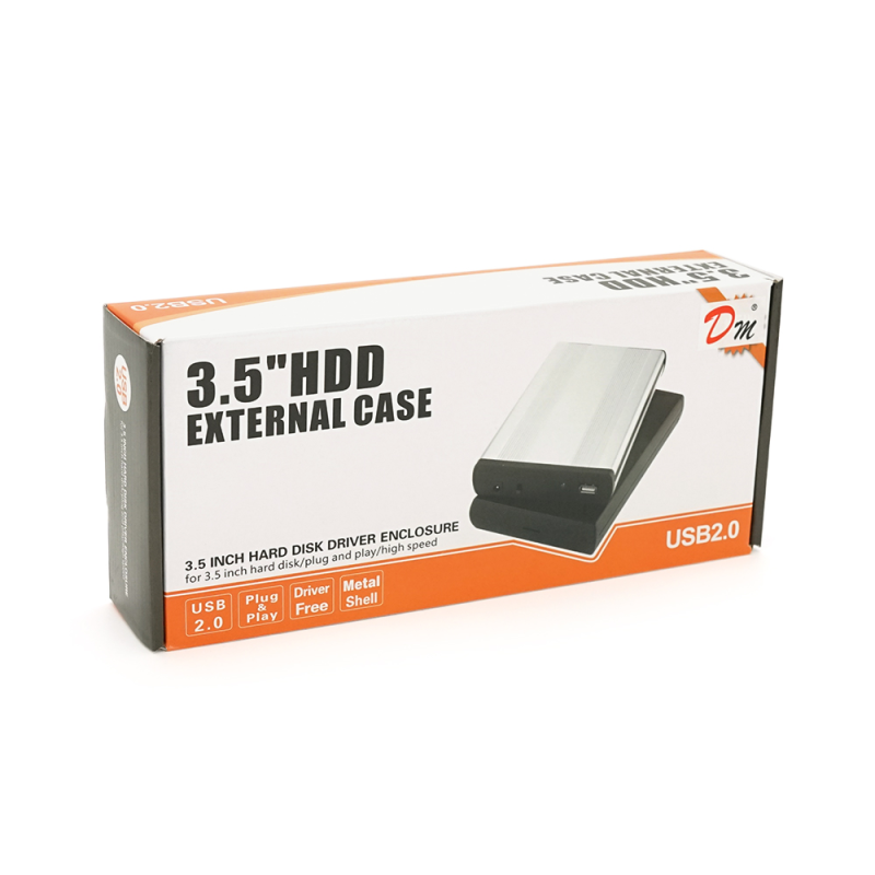 Карман , 3,5 "алюмінієвий корпус, інтерфейс USB2.0 SATA, Black