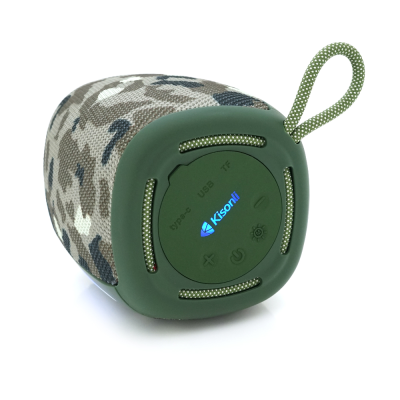 Колонка Kisonli Q17 Bluetooth 5.3, 1х8W, 1800mAh, USB/TF/TWS/FM/BT/LED, DC: 5V/1A, BOX, Camouflage, Q45 Колонка Kisonli Q17 Bluetooth 5.3, 1х8W, 1800mAh, USB/TF/TWS/FM/BT/LED, DC: 5V/1A, BOX, Camouflage, Q45